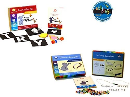 Vocabulary Crafting Kit - Learning Activity and Workbooks for Language Development and Fine Motor Skills - For Montessori, Waldorf Preschool, Kindergarten Kids Ages 3-6 Years