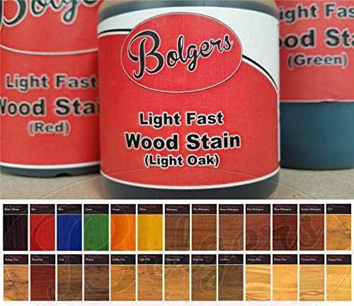 SPIRIT WOOD DYE - vibrant colour wood stain - Bolgers LIGHT FAST - BLACK / EBONY 500ml