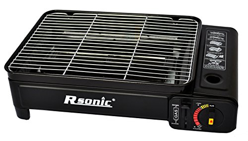 XXL Campingkocher Gaskocher Tragbarer Gaskocher RS-4030 Gasgrill Gasbrenner (Kocher mit 12 Kartuschen) - 4