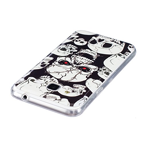 XiaoXiMi Funda Luminosa para Samsung Galaxy J3 2016 SM-J320F Carcasa de Silicona Caucho Soft TPU Silicone Case Cover Carcasa Protectora Funda Blanda Suave Flexible Caja Delgado Ligero Casco Anti Rasgu  os Anti Choque Brillando en Oscuridad - Cr  neo Asustadizo