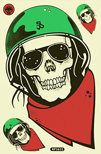 Vinyl Sticker Decal Label skull dead soldier sunglas bike car 1 sheet 28 x 18 cm (motiv 1)