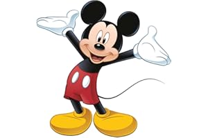 ROOMMATES Sticker Géant Repositionnable Disney Mickey et ses Amis - Mickey, Noir