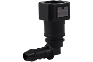 TKSE Złącze przewodu paliwowego, złącze przewodu paliwowego Quick Release Łącznik węża motocyklowego ID6(Female 7,89 mm Elbow)