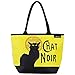 Produktbild VON LILIENFELD Tasche Damen Henkeltasche Shopper Bedruckt Motiv Kunst Katze Chat Noir