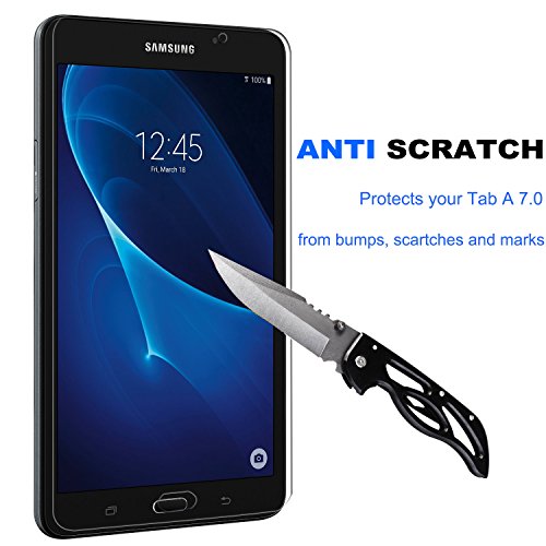 Samsung Galaxy Tab A 7.0 Panzerglas Displayschutzfolie, Nearpow Schutzfolie 9H Härte, Anti-Kratzen, Anti-Öl, Anti-Bläschen, lebenslange Garantie - 2