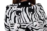 LATH.PIN Jumpsuit Tier Karton Fasching Halloween Kostüm Sleepsuit Cosplay Fleece-Overall Pyjama Schlafanzug Erwachsene Unisex Lounge Nachtwäsche S/M/L/XL (L, Zebra) - 
