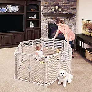 North States Industries Superyard Indoor-Outdoor 6-Panel Play Sand Yard