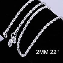 Zhiwen Fashion 925 Sterling Silver 2MM 