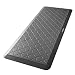 Produktbild LANGRIA Anti Ermüdungsmatte Arbeitsplatzmatte Ergonomisches Design wasserdicht für Büro Küche Badezimmer Studie alle Arbeiten im Stehen 122x 50cm, Grau