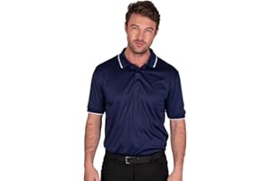 Island GREEN Men's Back Yoke Detail Stretch Quick Dry Performance Golf Polo Shirt