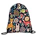 Produktbild TKMSH Poison Frogs Sackpack Drawstring Backpack Waterproof Gymsack Daypack for Men Women