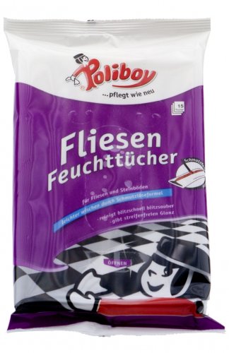 Preisvergleich Produktbild Poliboy Fliesen Feuchttücher 15 Stück (DLB19)