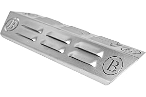 GS GRILL SUPPLY MADE IN GERMANY · LEIDENSCHAFT · QUALITÄT BABOSSA® Flammschutzblech - titanstabilisiert durch V4A Edelstahl | Brennerabdeckung | Aromaschiene | Made in Germany - Ersatzteil für Enders Monroe | 1er Pack