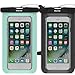 Price comparison product image 2 Pack Waterproof Case,iBarbe Universal Cell Phone Plasic TPU Dry Bag for iPhone 7 7 plus 6S 6/6S Plus 5/S/SE 5C samsung galaxy Note 5 s8 s8 plus S 8 S7 S6 Edge s5 etc.to 5.7 inch,Black+Teal