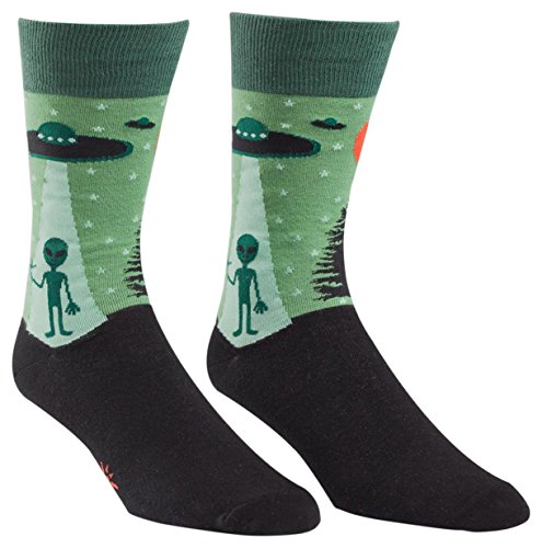 Sock It To Me I Believe Aliens UFOs Men's Crew Ankle Socks One Size