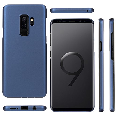 Samsung Galaxy S9 Plus HÃ¼lle HandyhÃ¼lle von NALIA, DÃ¼nnes Hard-Case SchutzhÃ¼lle Matt, Ultra-Slim Cover Etui Handy-Tasche, Ultra-Slim Smart-Phone Backcover Skin Bumper fÃ¼r Samsung S9+, Farbe:Blau