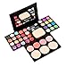 TimeSong Professional Cosmetic Makeup Palette Set Kit (Include: Eyeshadow & Blusher & Face Powder & Lip Gloss) + Makeup Brushes Set (12pcs Wood Brushes)