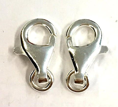 Sterling Silver Lobster Claw Clasp 10 mm x 15 mm (Pack 2