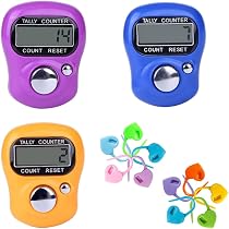Contatore Digitale Portatile Da Dito - Mini Clicker Elettronico LED, Per Sport, Eventi, Conteggio