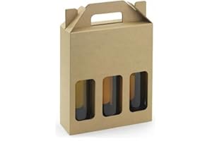 MustBeBonkers 330ml Or 500ml Beer Ale Cider Bottle Carrier Gift Box Cardboard Holder Home Brew (500 ml Bottle Carrier, 1 Sample Carrier)
