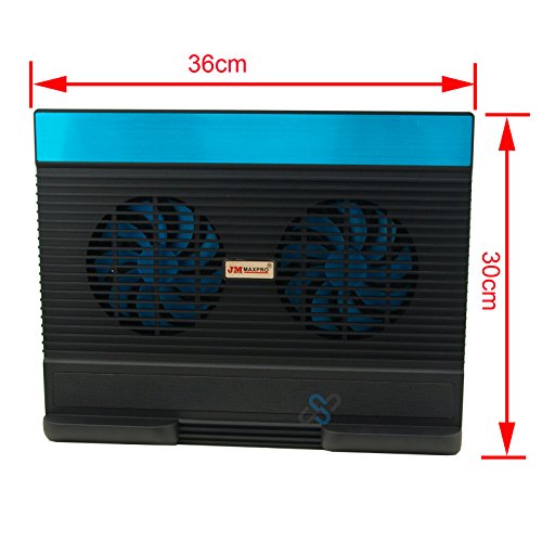 HFTEK-201118 Laptop Cooling Pad Büro Kühler Lüfter für Notebook schwarz, CoolerPad 13 14 15 17 Zoll mit USB HUB - 2