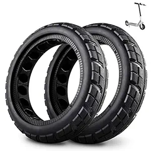 FOXNSK 8.5 Inch Solid Tire Tyre for Xiaomi mijia M365, Front/Rear Rubber Tire Wheel Replacement for Electric Scooter 8 1/2x2 Anti-Slip