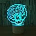 Produktbild 3D Led Nachttischlampen 7 Farben Neuheit Usb Lampe Innen Bluetooth Lautsprecher Musik Tiger Farbe Veränderbar Lamparas Kind Usb Lampe
