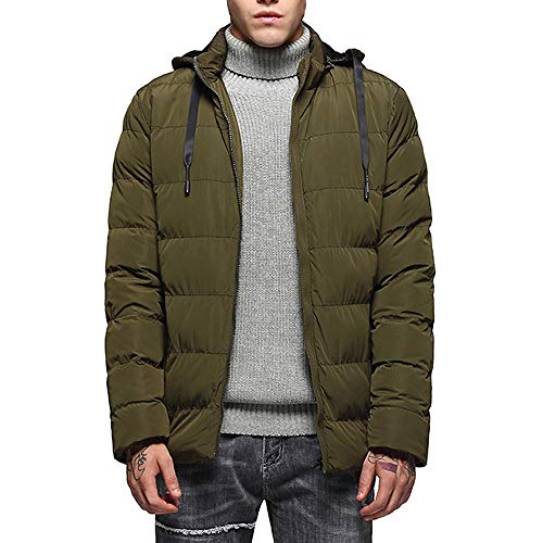 Preisvergleich Produktbild Classics Herren Daunenjacke Winterjacke Hooded Puffer Jacket, Steppjacke gefüttert mit Kapuze LANSKIRT