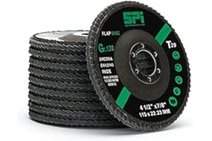 SPI Flap Discs 115mm 120 Grit, Abrasive Sanding Discs Flap Wheel For Angle Grinder, 10-Pack