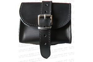 SELLE DEL SALENTO Borsa x moto compatibile con Porta tele pas pelle compatibile con Harley Davidson chopper custom BMW moto guzzi Bobber