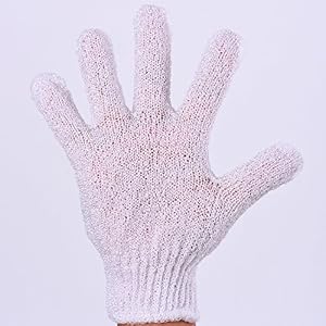6 Pairs Double Sided Exfoliating Gloves Body Scrubbing Glove Bath Scrubs for Shower, 6 Colors - Image 5