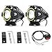 Produktbild Biqing CREE U7 Engel Auge Licht LED Scheinwerfer Nebelscheinwerfer Arbeitsscheinwerfer Scheinwerfer 12 V für Motorrad Harley Davidson Auto Offroad LKW Wasserdicht mit Schalter (2er Pack)