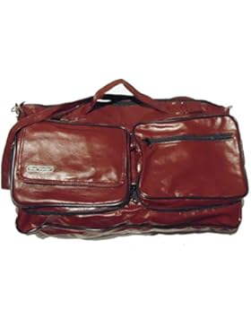 Handtasche Reisetasche 2 in 1 rotbraun groß klein Shopper Schultertasche