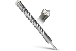 METOTY Punta per trapano SDS Plus, 28 mm x 310 mm, per pietra, cemento, pietra naturale, muratura di mattoni