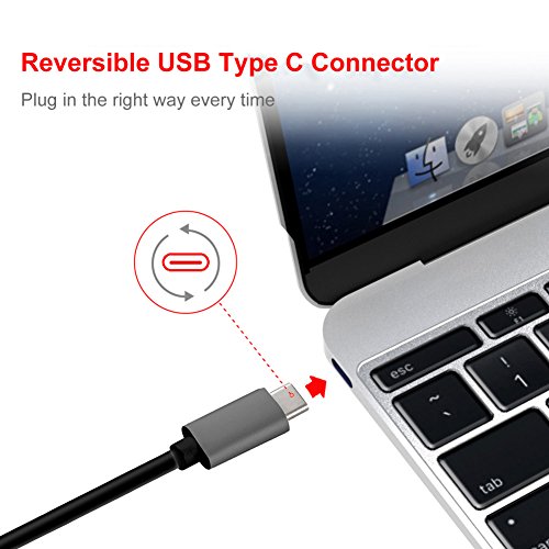 USB Typ C auf Dual HDMI Hub für Macbook Pro, MacBook, Chromebook Pixel und mehr, Thunderbolt 3 Kompatibel, [DEMEDO] USB 3.1 auf Dual HDMI Multiport Adapter - 2