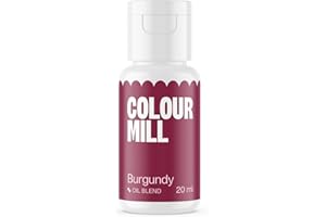 Colour Mill Oil Blend Food Colouring Burgundy: Colorante Alimentare Liposolubile a Base di Olio - 20 ml