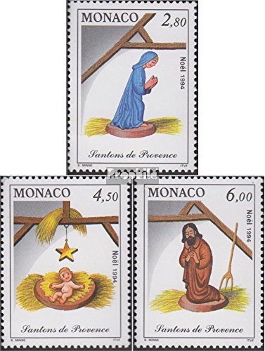 Monaco 2200-2202 (complete.issue.) unmounted mint/never hinged ** MNH 1994 christmas: Nativity figures (Stamps for collectors) Christmas