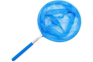 TYTOGE Hand Leaf Skimmer for Pool Skimmer Net with Telescopic Pole Leaf Skimmer - Fine Mesh Netting, Cleanout Leaves, Debris - Pool Cleaning for Hot Tub Spa Pond