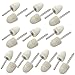 Produktbild DealMux 3mm 08.01-Zoll-Schaft 14mm Konisch Filzkopf Schleifpunkt Polierwerkzeug 20pcs Mounted