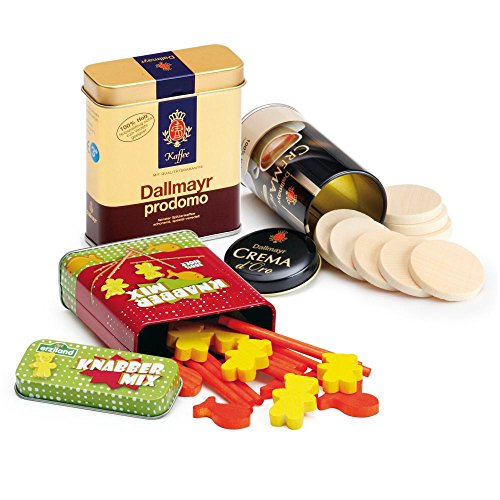 Preisvergleich Produktbild Erzi Kaffee- und Knabbermix, Spielzeug-Lebensmittel, Kaufladenzubehör