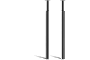 Amazing Tour Adjustable Table Legs 710-1100mm - 2 Pack Breakfast Bar Kitchen Worktop Support Office Desk Legs, Heavy Duty Metal Sturdy Steel Frame,Black