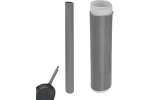 Shurzzesj Couvre-poignée de poêle en fonte – Isolation résistante à la chaleur pour poignée de casserole – Support de poignée de poêle pour protection contre la chaleur, poignée en caoutchouc pour