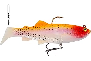 FISHN Esca luccio TROUTY 12 cm, 38 gr, Esca Morbida, Esca Morbida con Gancio a Testa Larga e Gancio a trittico e soundbar/sonaglio Rimovibili - Esca per la Pesca del luccio