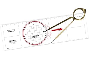FLASH-TIDE INSTRUMENTS Flash-Tide - Kit Règle-rapporteur + Compas-Lyre