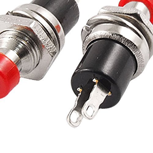 5 stk rot Cap SPST momentanen Mini Taster Schalter Druckknopf AC250V 1A de - 3