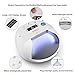 SUNUV SUN7 48W UV Nail Dryer Led Nail LAMP Smart Light for Gel Nails With Double Power Design,4 Timer Setting , Lcd Display ,Painless Curing,Over-Temperature Protection