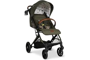 Silla de paseo Cosatto Woosh Trail, apta desde el nacimiento hasta los 25Kg, suspensión todo terreno, plegado compacto, se mantiene de pie solo, capota UPF100+ y burbuja para lluvia (Bureau)