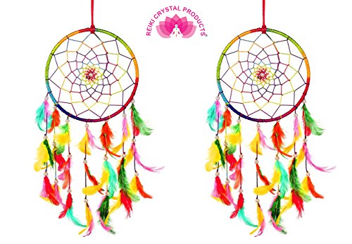Reiki Crystal Products Dream Catcher Wall Hanging for Positive Energy and Protections Size 45 x 15 cm Pack of Combo 2 pc