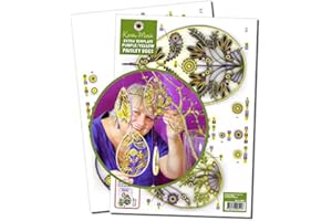 KAREN MARIE KLIP PAPIRMUSEETS BY A/S Karen Marie's Paisley Eggs Extra Quilling Template Purple/Yellow