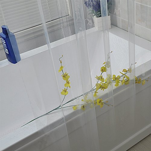Badezimmerzubehör Hochwertiger Duschvorhang Wasserdichter Duschvorhang – Transparent Weiß ( größe : 150 wide*180 high ) - 2
